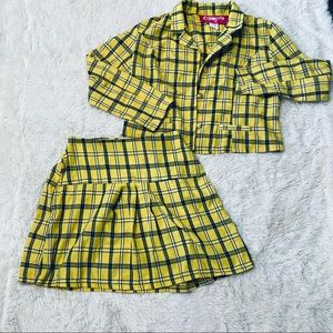 Clueless Cher iconic Halloween costume size large yellow plaid 90s